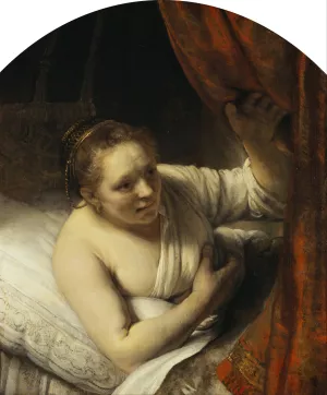 A Woman in Bed by Rembrandt Van Rijn Oil Painting Reproduction