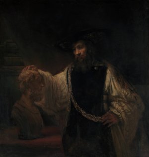 Aristotle with a Bust of Homer by Oil Painting Reproduction