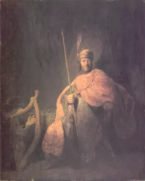 David Playing the Harp for Saul by Oil Painting Reproduction
