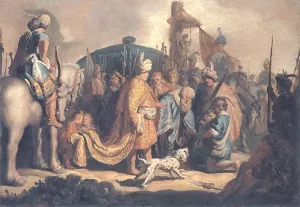 David Presents the Head of Goliath to King Saul