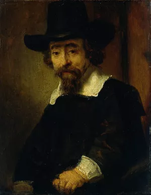 Dr Ephraim Bueno, Jewish Physician and Writer by Rembrandt Van Rijn - Hand-Painted Oil Painting Reproduction