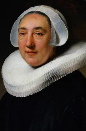 Haesje Jacobsdr Van Cleyburg, Wife of Dirck Jjansz Pesser by Oil Painting Reproduction