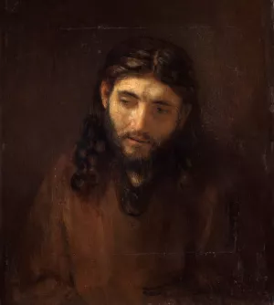 Head Of Christ by Rembrandt Van Rijn - Hand-Painted Oil Painting Reproduction