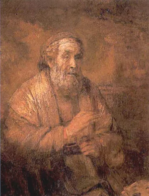 Homer by Rembrandt Van Rijn - Hand-Painted Oil Painting Reproduction