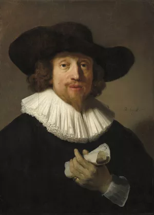 Man with a Sheet of Music by Oil Painting Reproduction