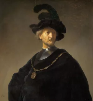 Old Man with a Gold Chain by Rembrandt Van Rijn Oil Painting Reproduction
