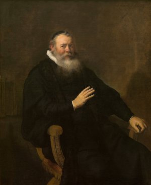 Main Product Photo of Portrait of a Clergyman Painting by Rembrandt Van Rijn