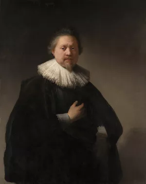 Portrait of a Man by Rembrandt Van Rijn - Hand-Painted Oil Painting Reproduction