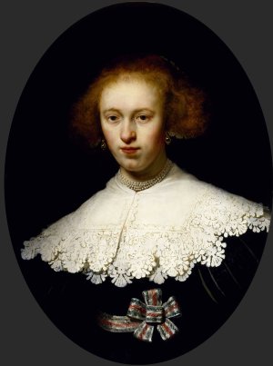Main Product Photo of Portrait of a Young Woman Painting by Rembrandt Van Rijn
