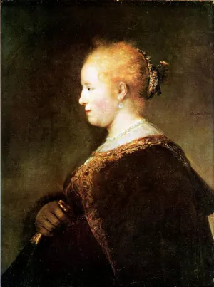 Portrait of a Young Woman by Oil Painting Reproduction