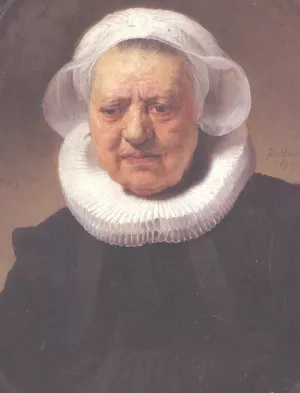Portrait of Aechje Claesdr. by Oil Painting Reproduction