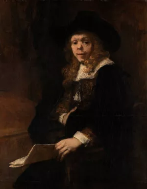 Portrait of Gerard de Lairesse by Rembrandt Van Rijn - Hand-Painted Oil Painting Reproduction