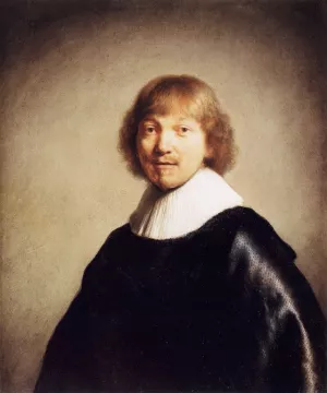 Portrait of Jacob III de Gheyn by Rembrandt Van Rijn - Hand-Painted Oil Painting Reproduction