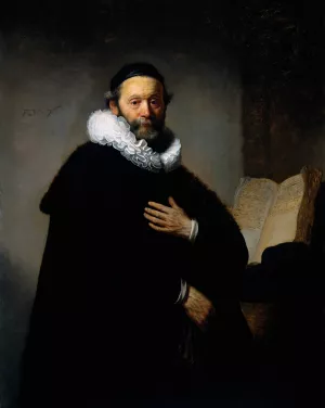 Portrait of Johannes Wtenbogaert 1557-1644; Remonstrant Minister by Oil Painting Reproduction