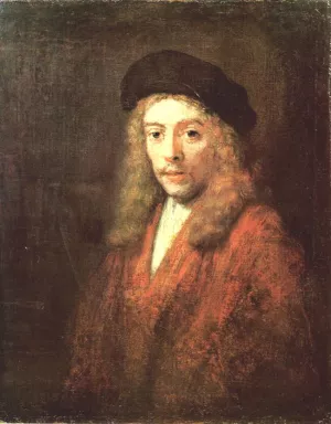 Portrait of Titus with a Big Beret by Oil Painting Reproduction