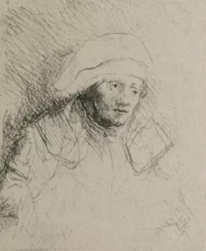 Rembrandt's Wife - Dying by Rembrandt Van Rijn - Hand-Painted Oil Painting Reproduction