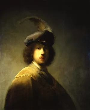 Self Portrait 24 by Rembrandt Van Rijn Oil Painting Reproduction