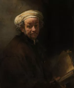 Self-Portrait as the Apostle Paul by Rembrandt Van Rijn - Hand-Painted Oil Painting Reproduction