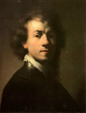 Self Portrait at the Age About 23 by Rembrandt Van Rijn - Hand-Painted Oil Painting Reproduction