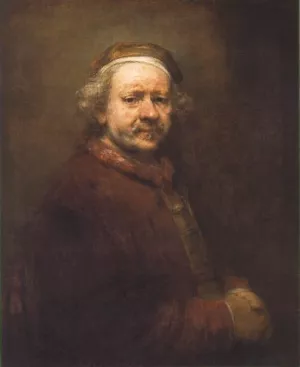 Self Portrait at the Age of 63 by Rembrandt Van Rijn - Hand-Painted Oil Painting Reproduction