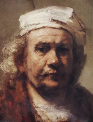 Self-Portrait Detail #1 by Oil Painting Reproduction