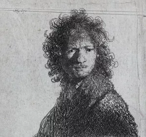 Self Portrait, Frowning by Rembrandt Van Rijn - Hand-Painted Oil Painting Reproduction