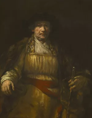 Self-Portrait by Rembrandt Van Rijn Oil Painting Reproduction