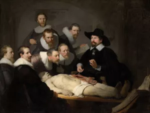 The Anatomy Lesson of Dr Nicolaes Tulp by Rembrandt Van Rijn - Hand-Painted Oil Painting Reproduction