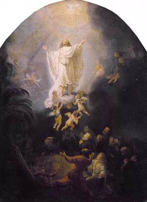 The Ascesion by Rembrandt Van Rijn - Hand-Painted Oil Painting Reproduction