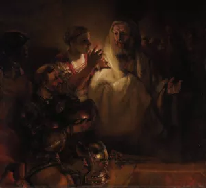 The Denial of St Peter by Rembrandt Van Rijn - Hand-Painted Oil Painting Reproduction