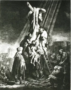 The Descent from the Cross by Rembrandt Van Rijn - Hand-Painted Oil Painting Reproduction