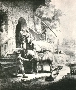 The Good Samaritan by Rembrandt Van Rijn - Hand-Painted Oil Painting Reproduction