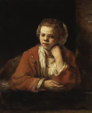 The Kitchen Maid by Rembrandt Van Rijn - Hand-Painted Oil Painting Reproduction