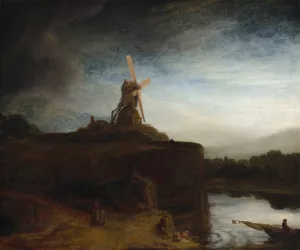 The Mill by Oil Painting Reproduction