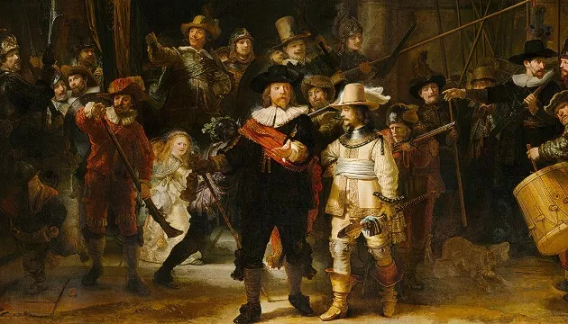 The Night Watch (1642) Oil Paintings by Rembrandt van Rijn
