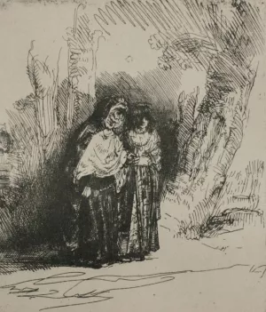 The Spanish Gypsy by Rembrandt Van Rijn - Hand-Painted Oil Painting Reproduction