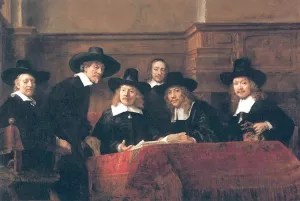 The Syndics by Rembrandt Van Rijn - Hand-Painted Oil Painting Reproduction