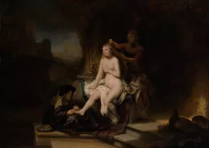 The Toilet of Bathsheba by Rembrandt Van Rijn - Hand-Painted Oil Painting Reproduction