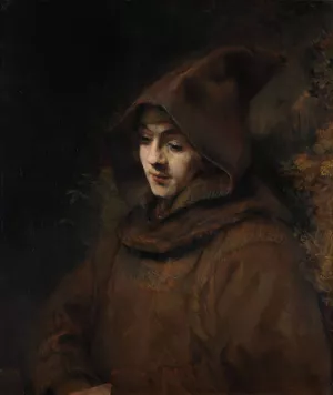 Titus in a Monk's Habit by Rembrandt Van Rijn - Hand-Painted Oil Painting Reproduction
