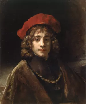 Titus, the Artist's Son by Rembrandt Van Rijn - Hand-Painted Oil Painting Reproduction